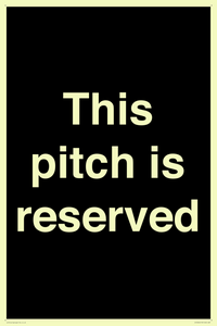 This pitch is reserved